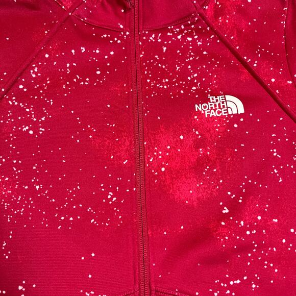 The North Face Mock Neck Full Zip Jacket Size X-Small Lightweight Spotted Print - Picture 5 of 10